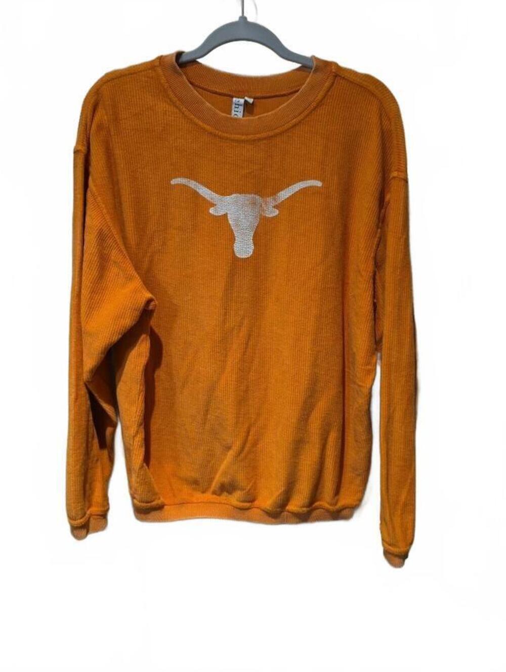 Chicka-d Texas Longhorns Size Small logo ribbed long sleeve
